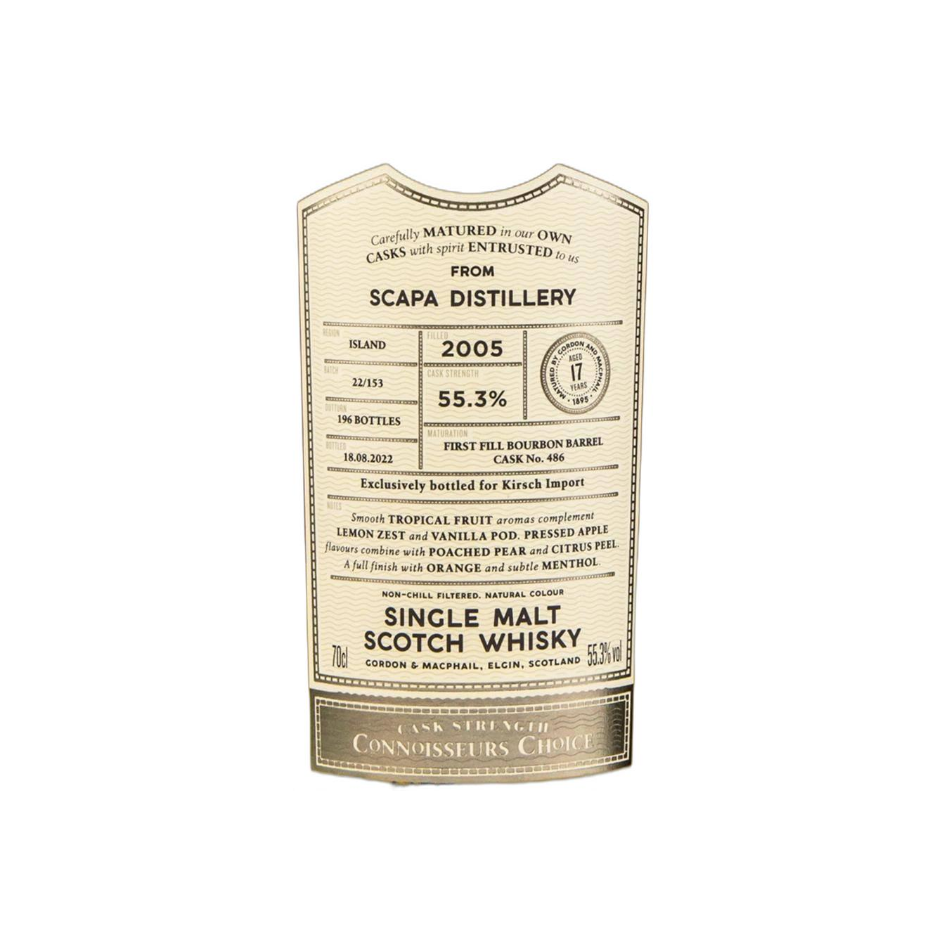 Gordon & MacPhail 2005 17 Years Single Malt Whisky 3