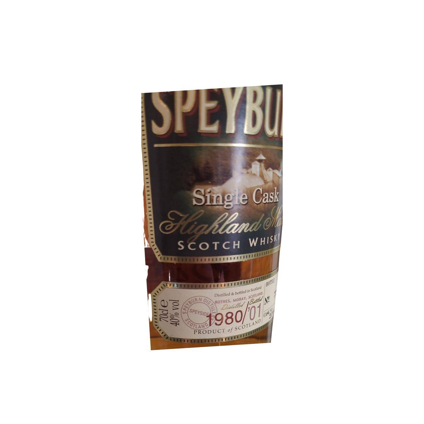 Spey 1980 21 Years Single Malt Whisky