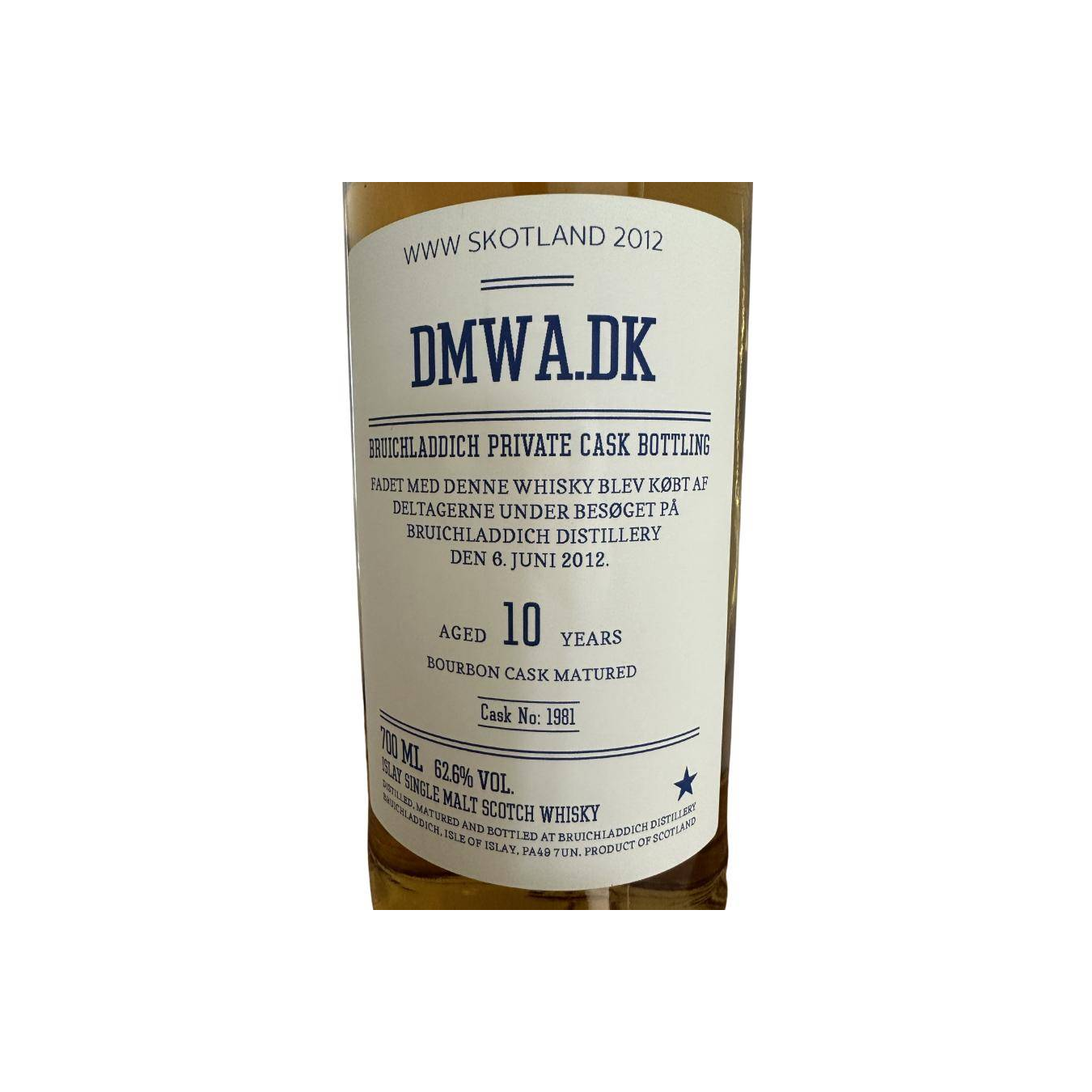 Bruichladdich 2012 10 Years Single Malt Whisky
