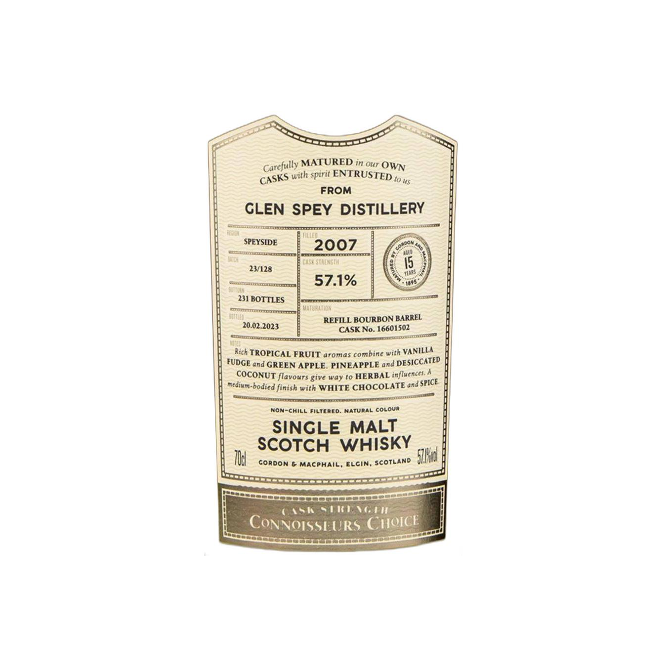 Gordon & MacPhail 2007 15 Years Single Malt Whisky 3
