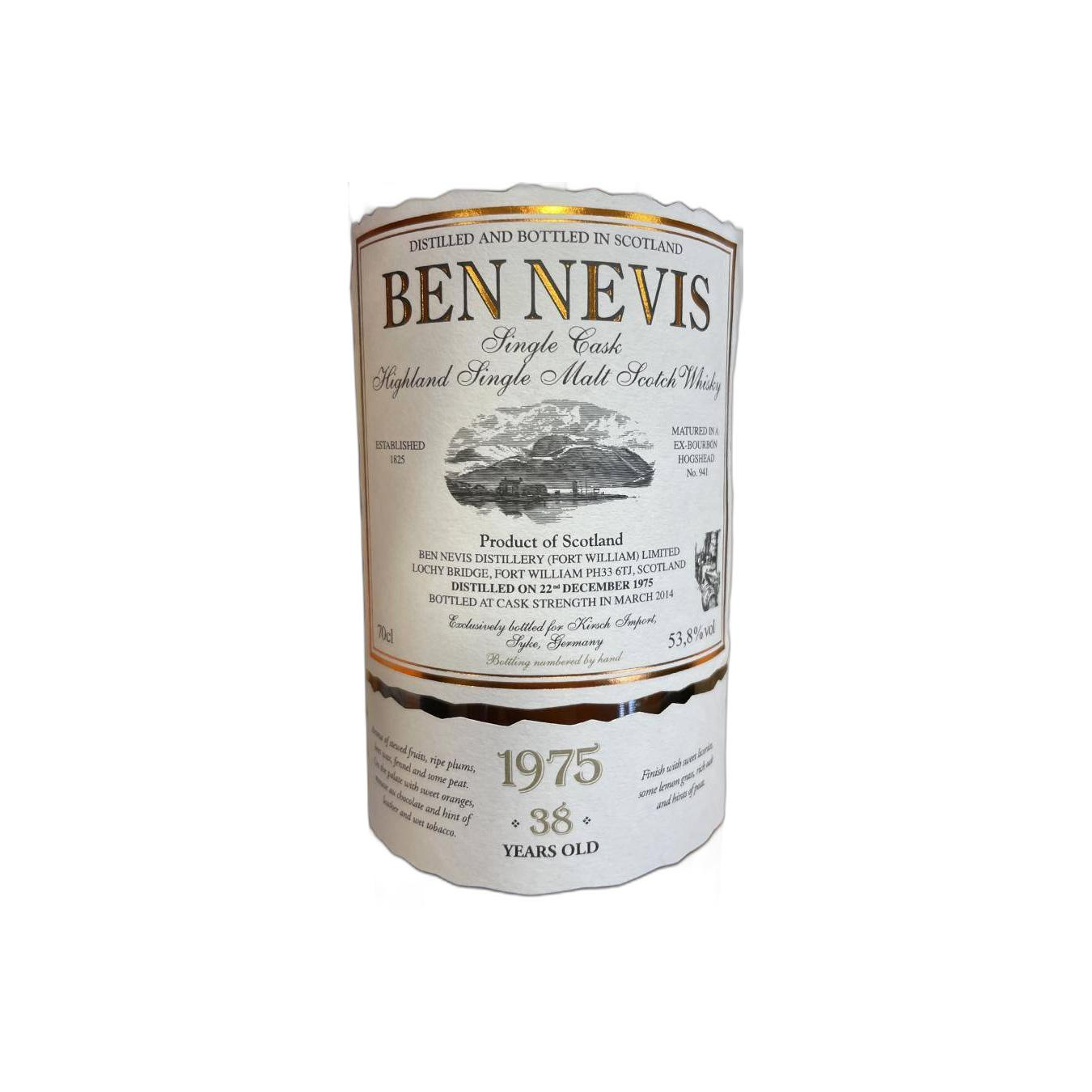 Ben Nevis 1975 38 Years Single Malt Whisky