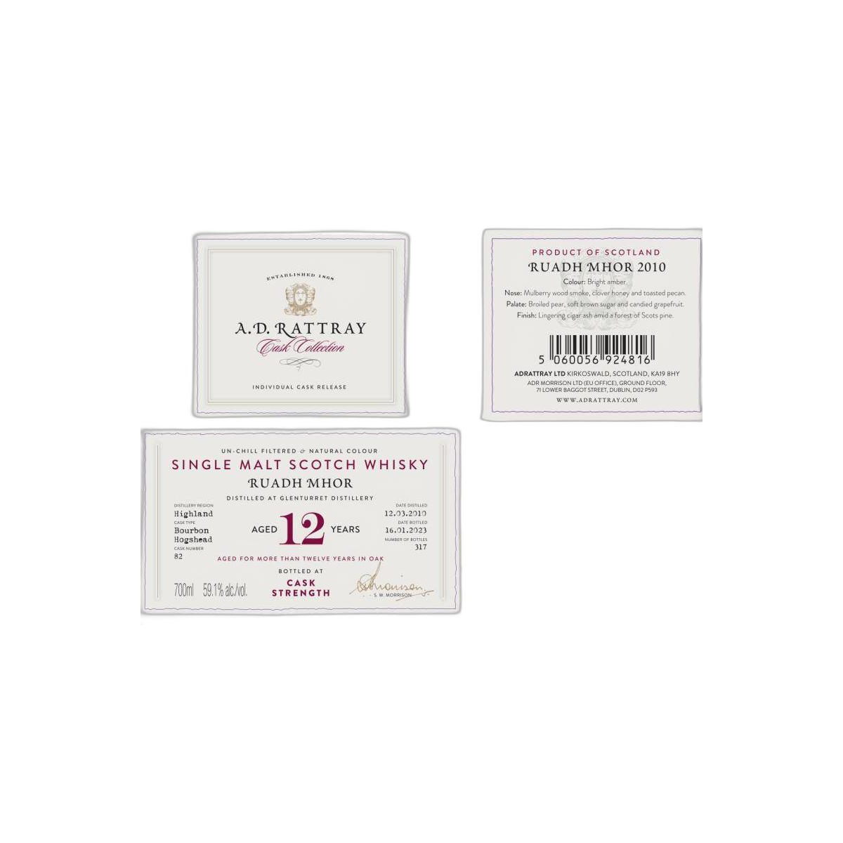 A.D. Rattray 2010 12 Years Single Malt Whisky