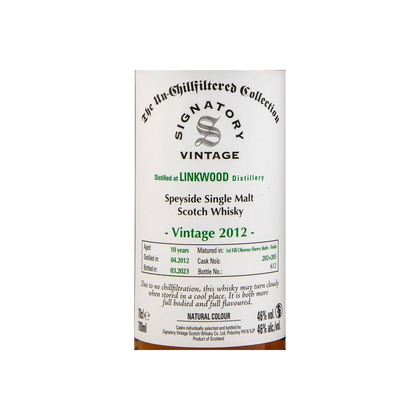 Signatory Vintage 2012 10 Years Single Malt Whisky 2