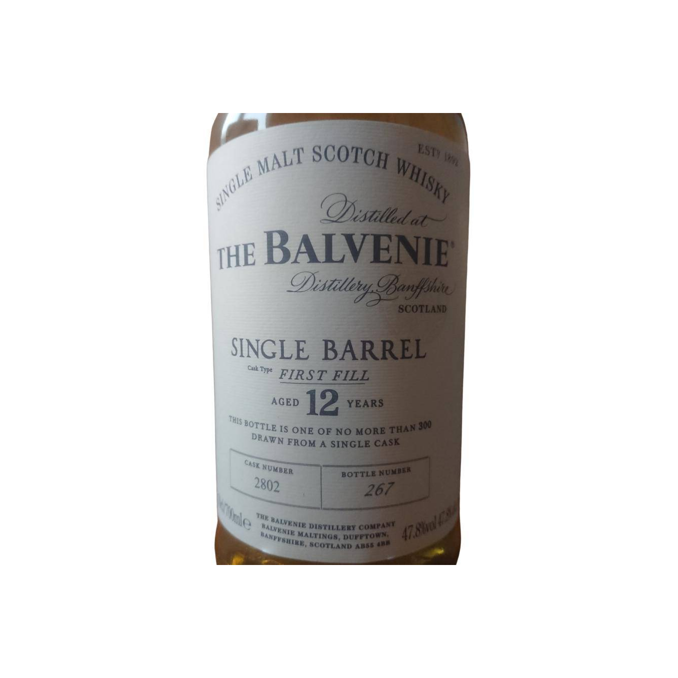 The Balvenie 12 Years Single Malt Whisky