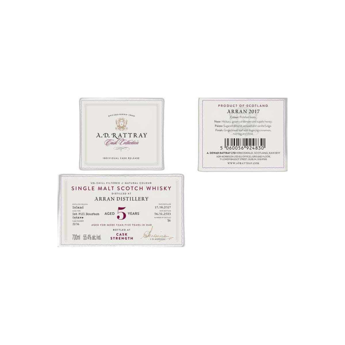 A.D. Rattray 2017 5 Years Single Malt Whisky