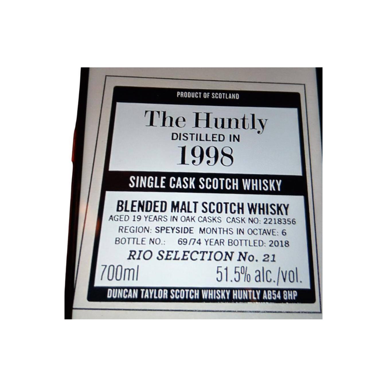 The Huntly 1998 DT