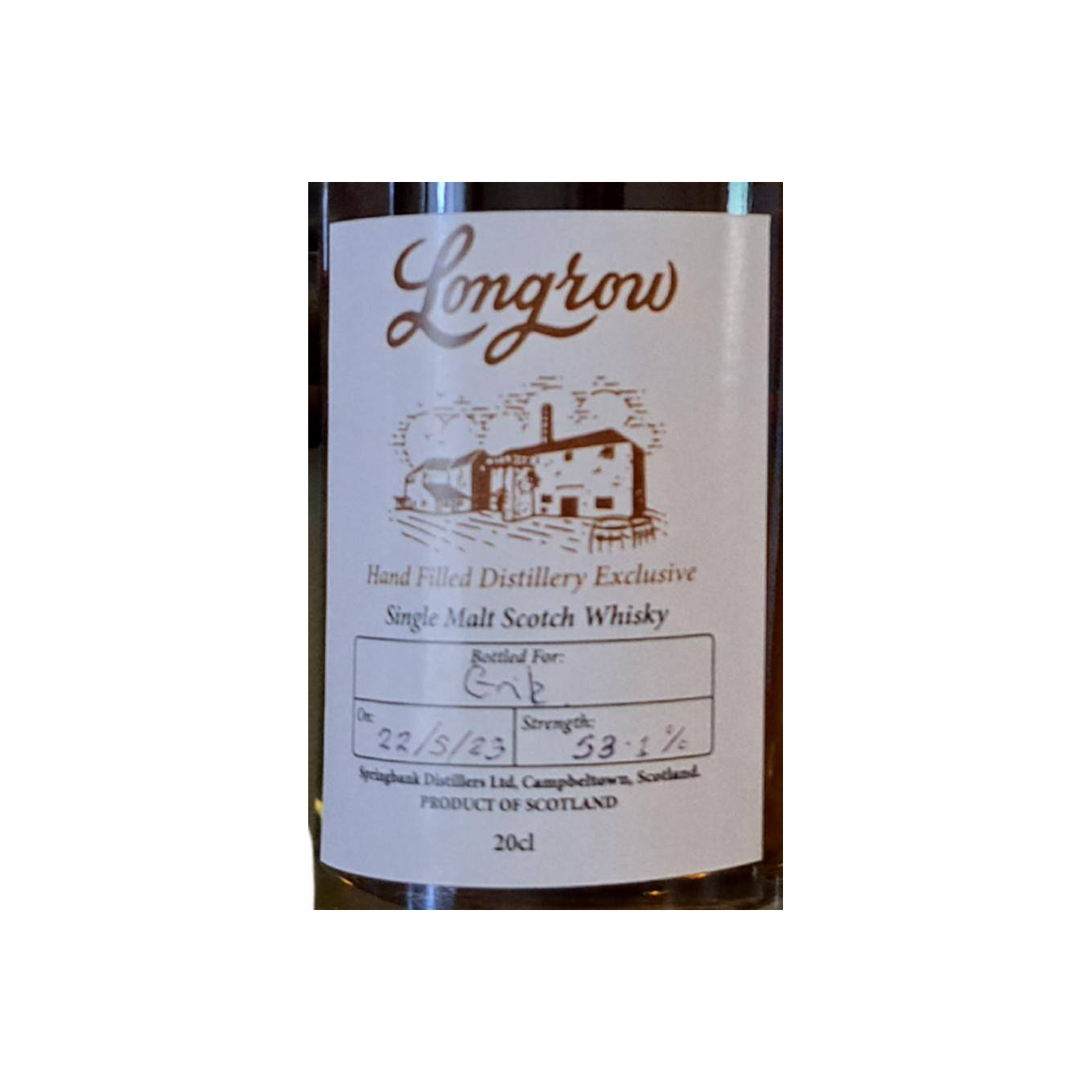 Springbank Single Malt Whisky
