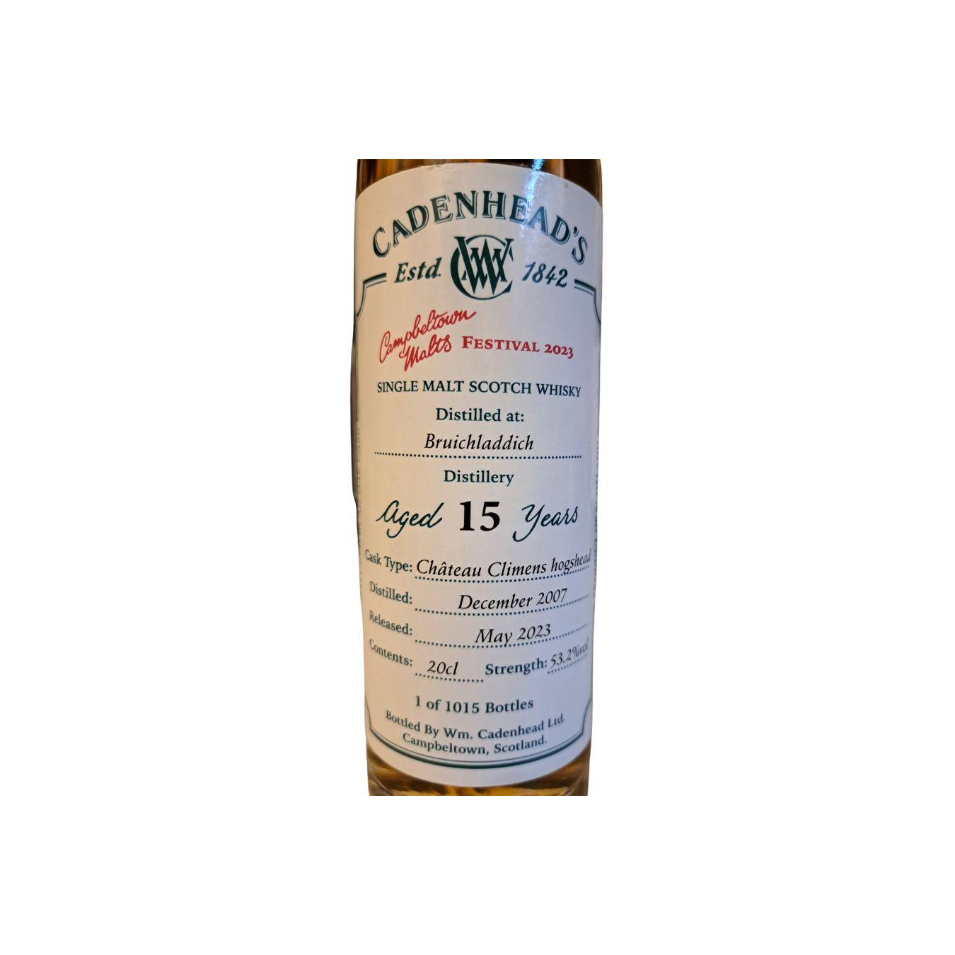 Bruichladdich 2007 CA