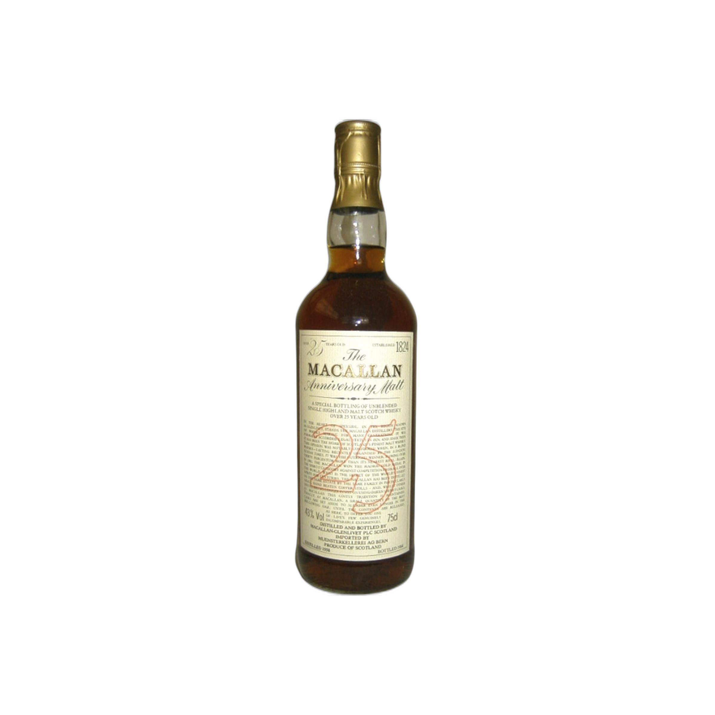The Macallan 1958 25 Years Single Malt Whisky