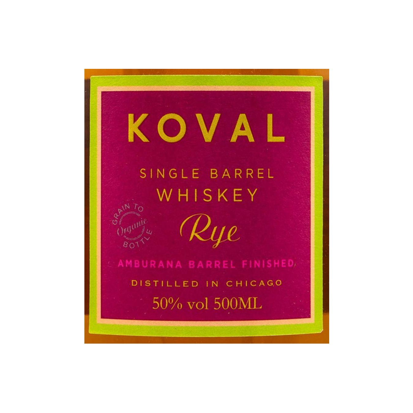 Koval Single Barrel Rye 3