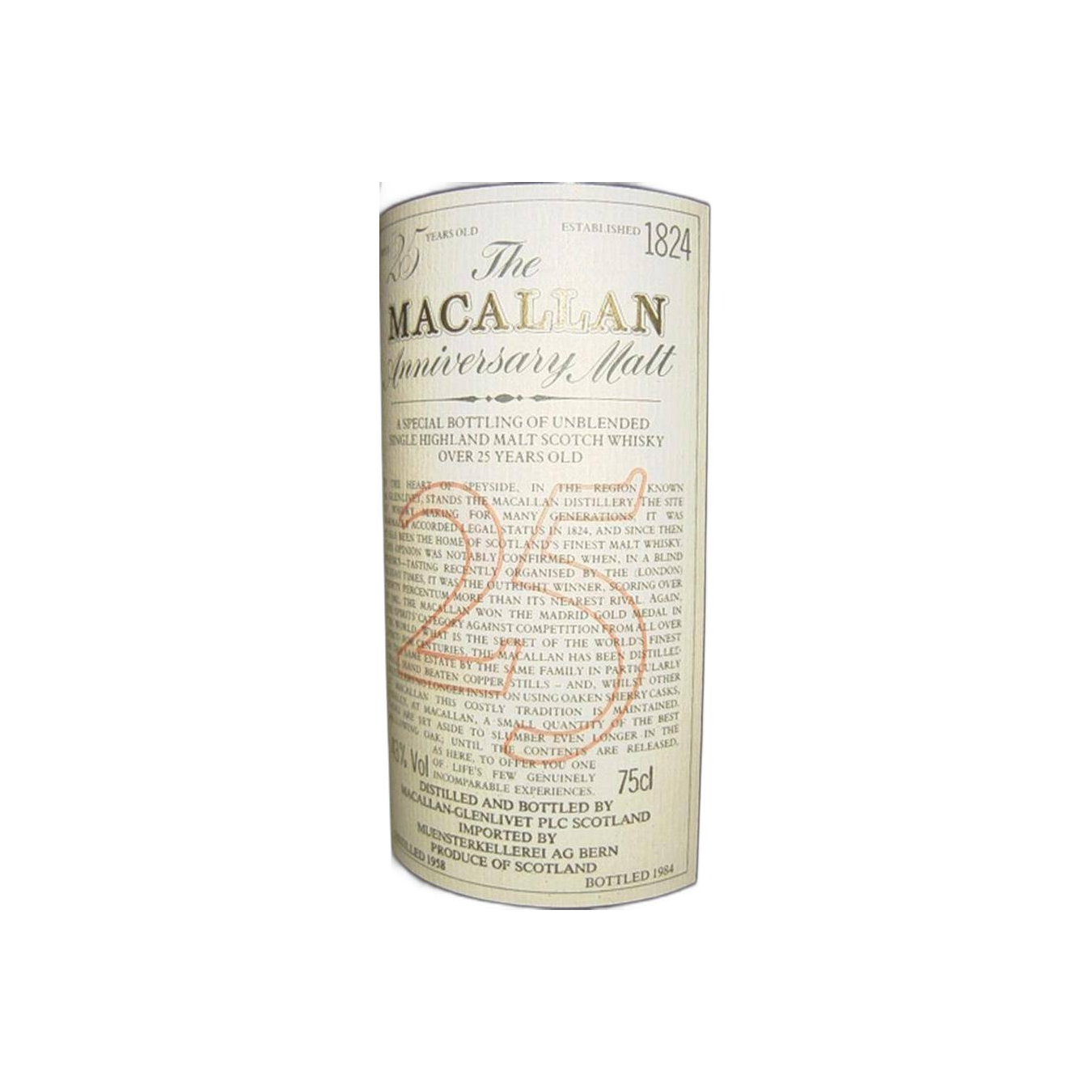 The Macallan 1958 25 Years Single Malt Whisky 2