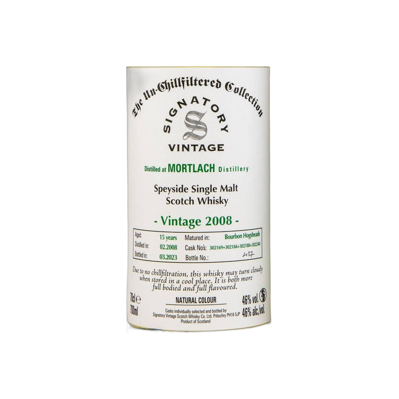 Signatory Vintage 2008 15 Years Single Malt Whisky 2