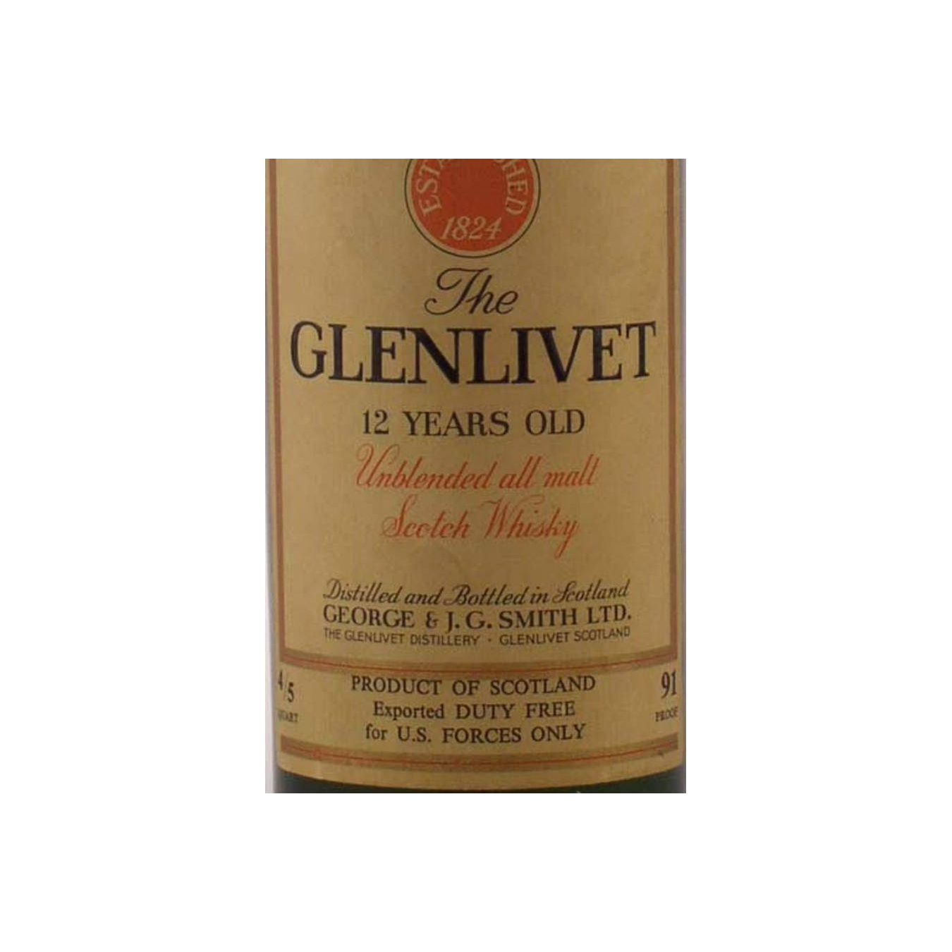 The Glenlivet 12 Years Single Malt Whisky