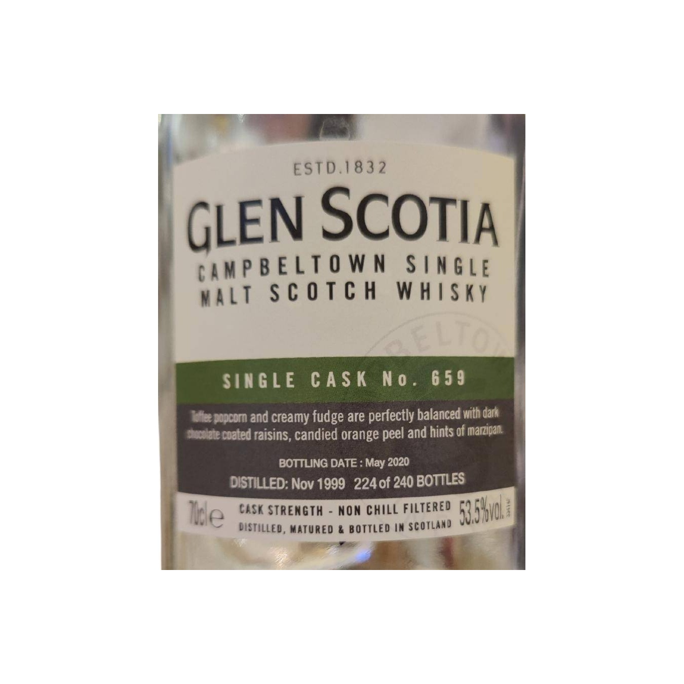 Glen Scotia 1999 Single Malt Whisky