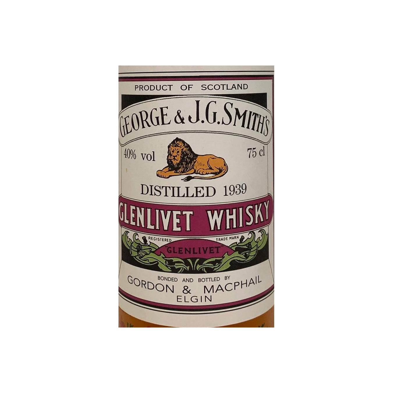 Gordon & MacPhail 1939 Single Malt Whisky 2