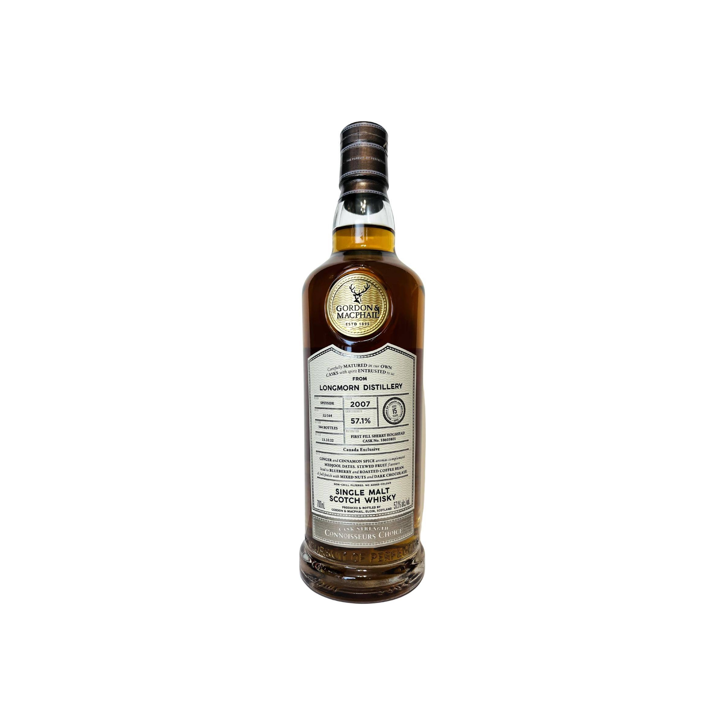 Gordon & MacPhail Connoisseurs Choice - Cask Strength 2007 15 Years Single Malt Whisky