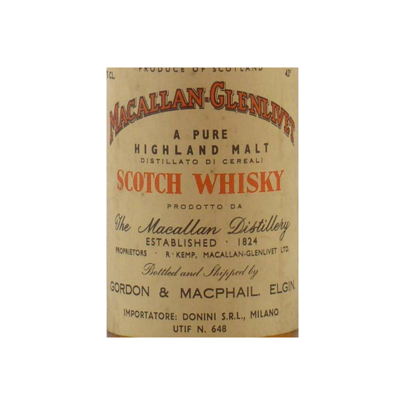 Gordon & MacPhail 25 Years Single Malt Whisky