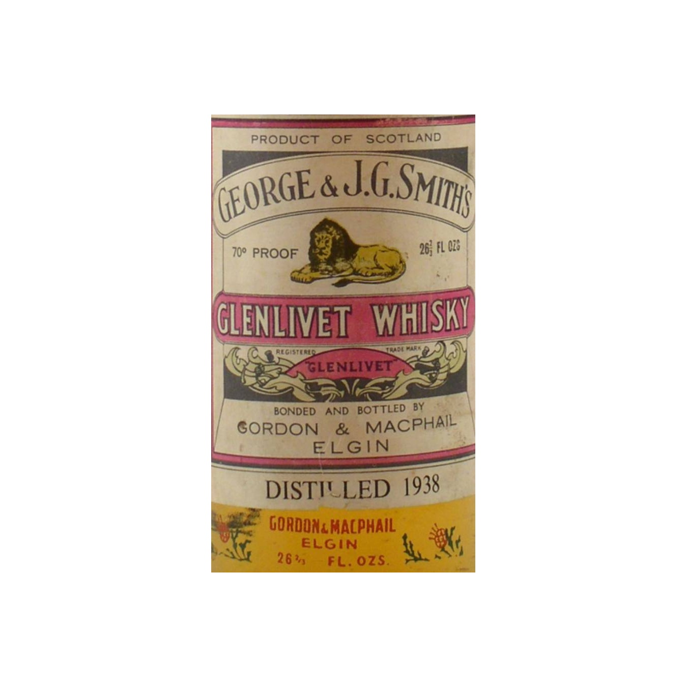Gordon & MacPhail 1938 Single Malt Whisky