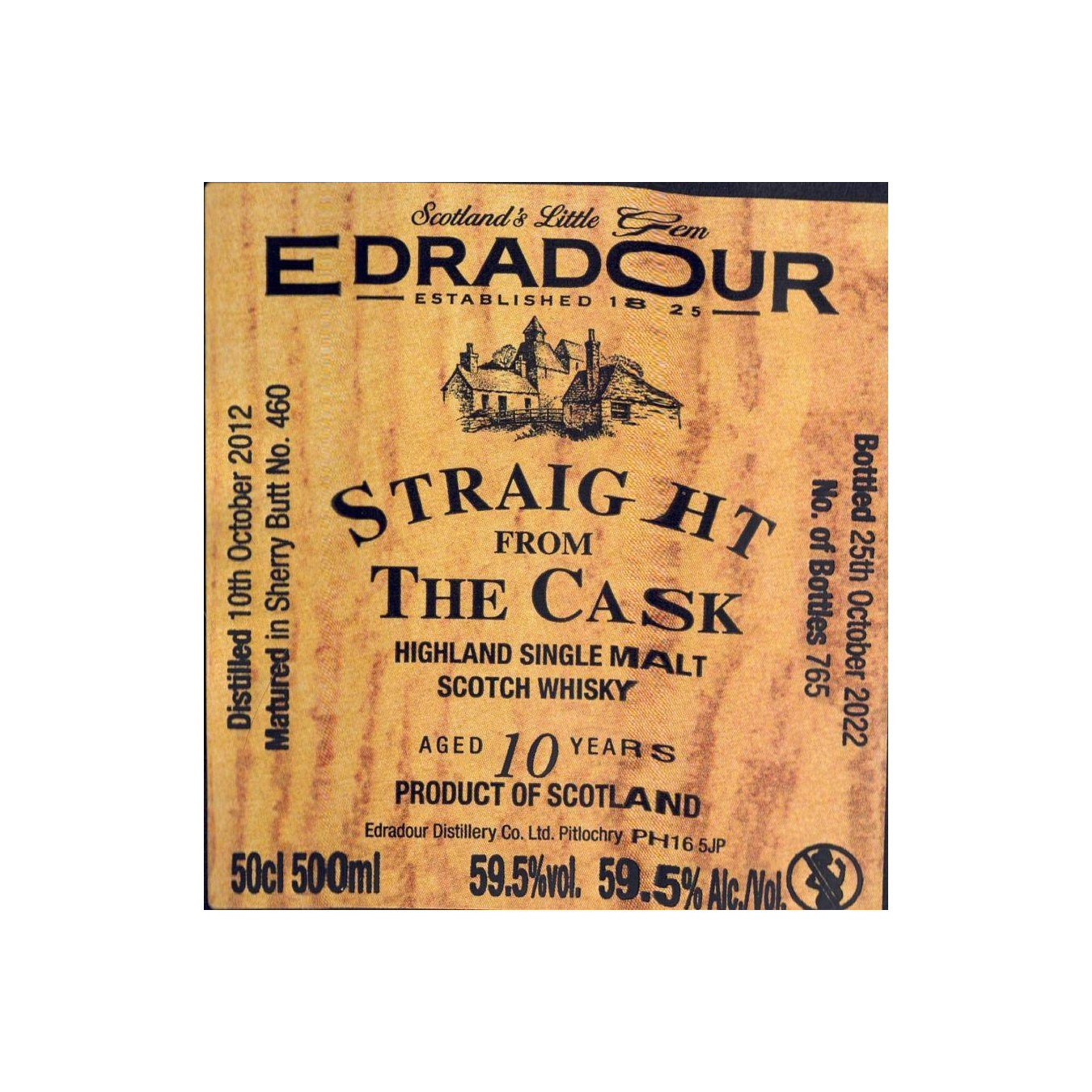 Edradour 2012 10 Years Single Malt Whisky