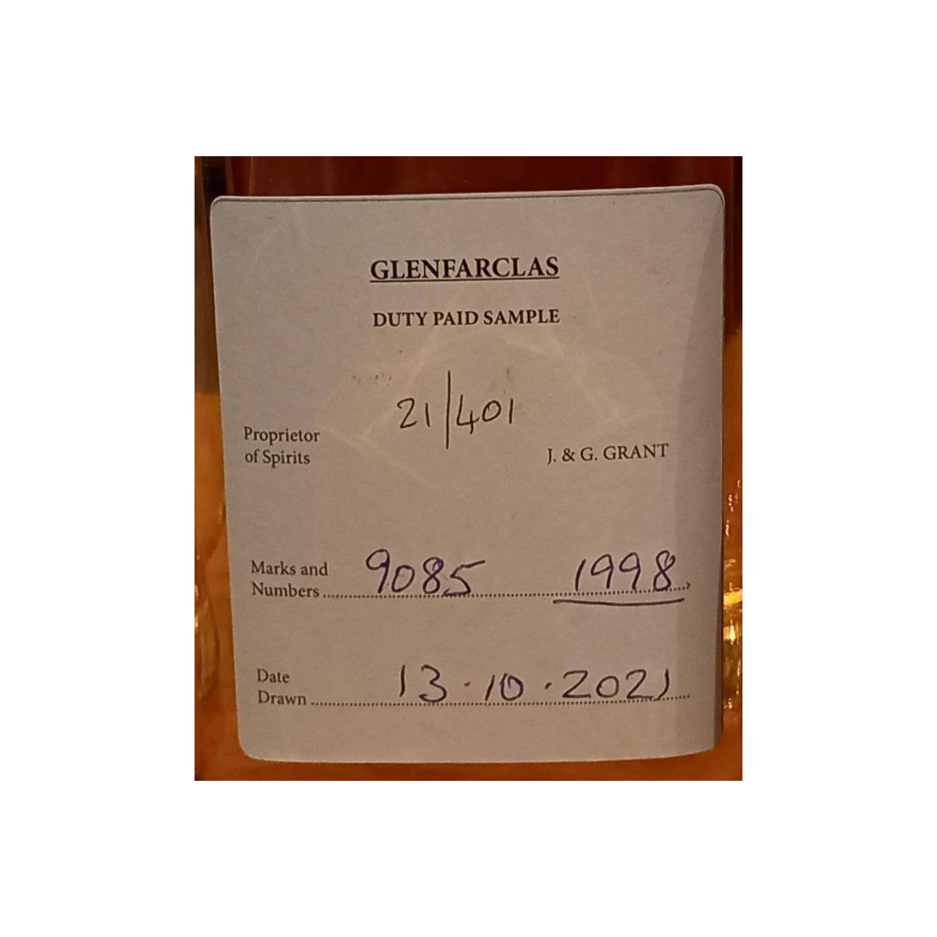 Glenfarclas 1995 26 Years Single Malt Whisky 2
