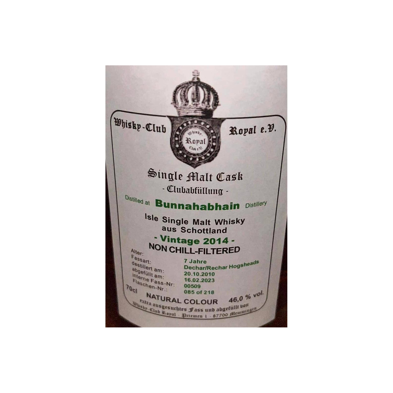Bunnahabhain 2014 WCR