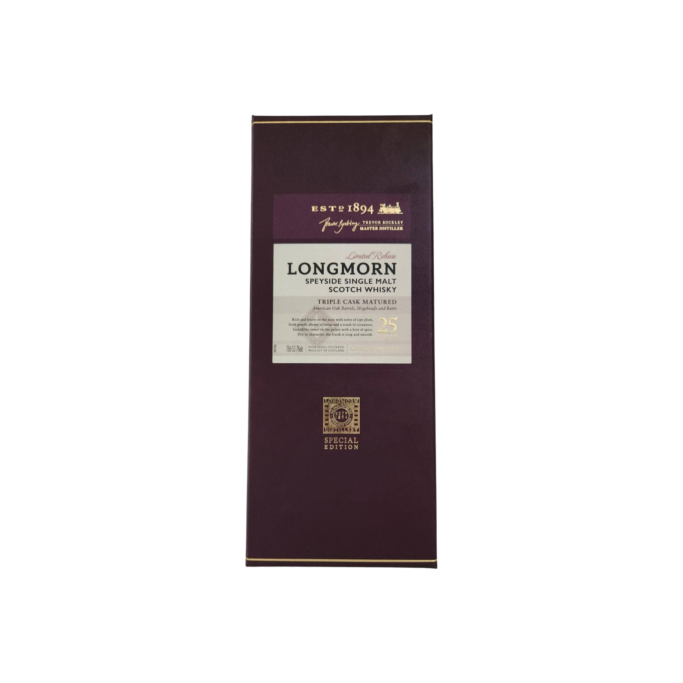 Longmorn 25 Years Single Malt Whisky 3