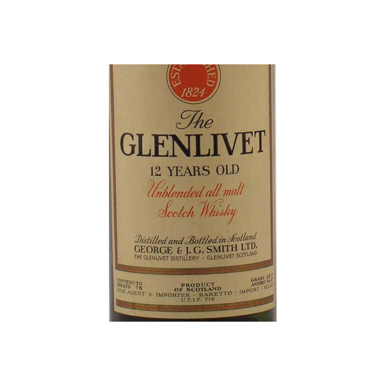 The Glenlivet 12 Years Single Malt Whisky
