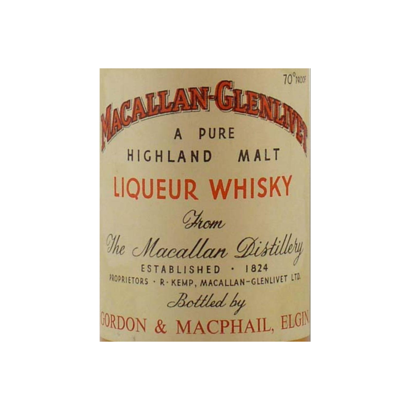 Gordon & MacPhail 1937 Single Malt Whisky