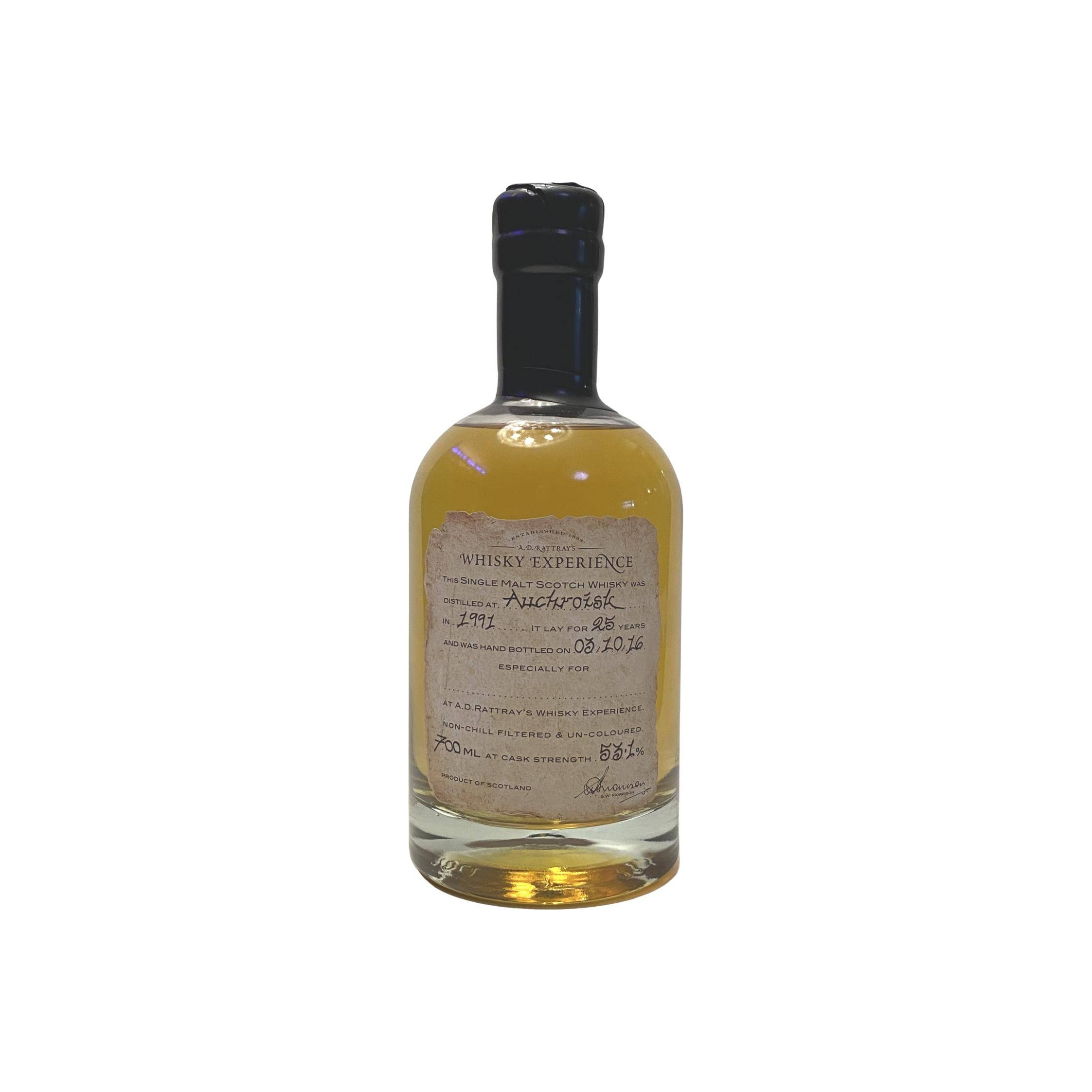 A.D. Rattray 1991 25 Years Single Malt Whisky