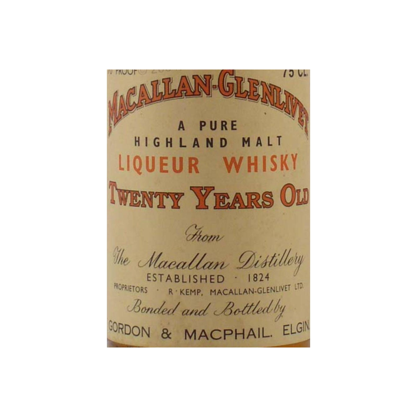 Gordon & MacPhail 20 Years Single Malt Whisky