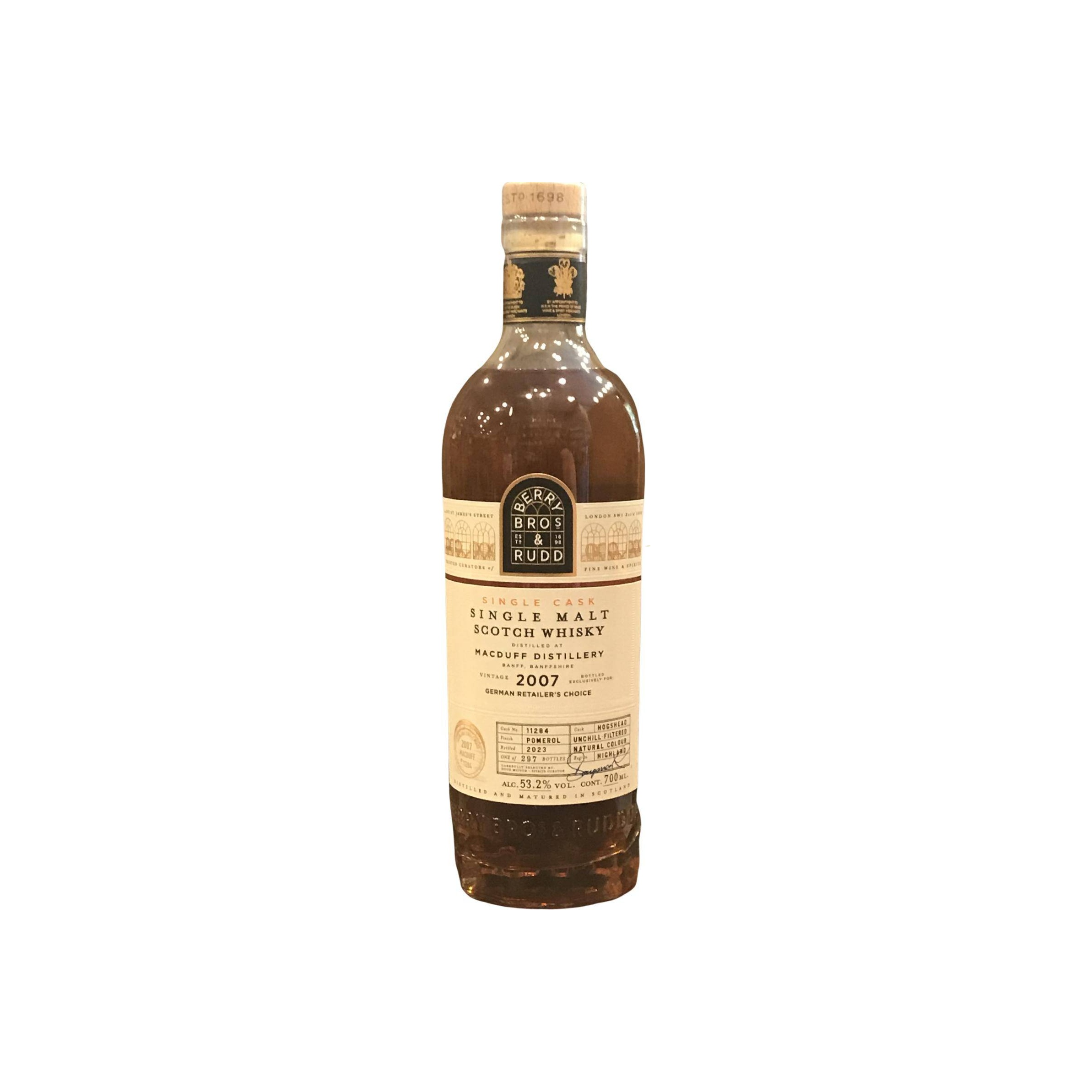 Berry Bros. & Rudd Single Cask 2007 Single Malt Whisky