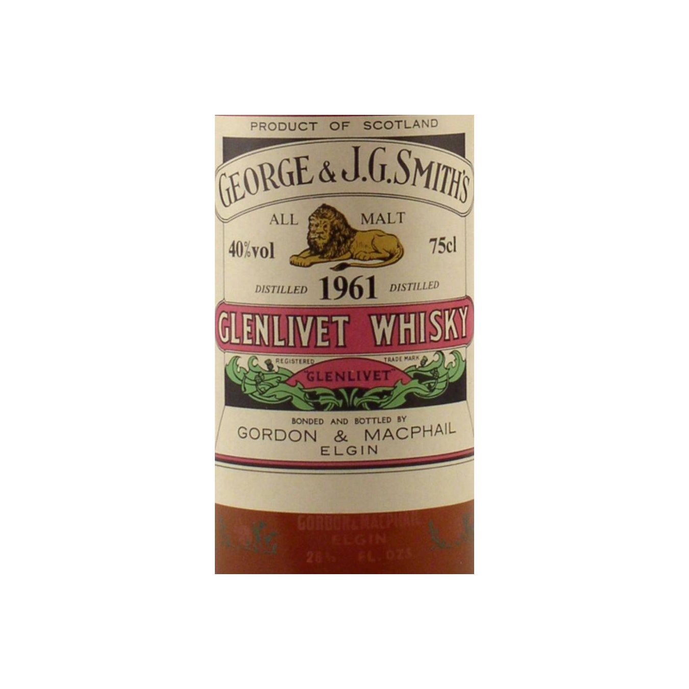 Gordon & MacPhail 1961 Single Malt Whisky