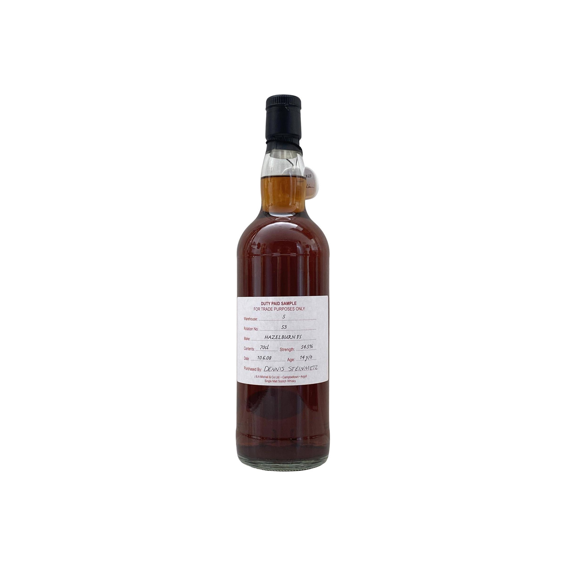 Hazelburn Duty Paid Sample - For Trade Purposes Only 2008 14 Years Single Malt Whisky