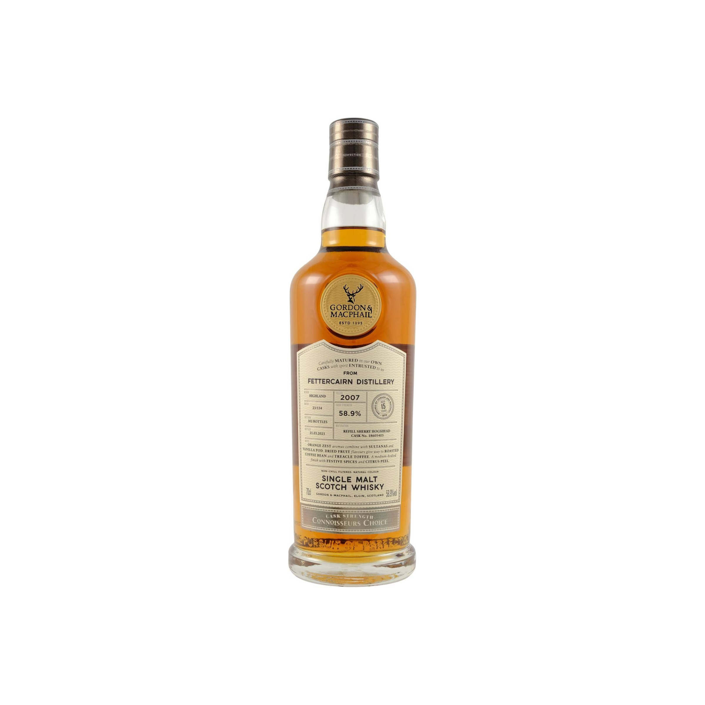 Gordon & MacPhail Connoisseurs Choice - Cask Strength 2007 15 Years Single Malt Whisky