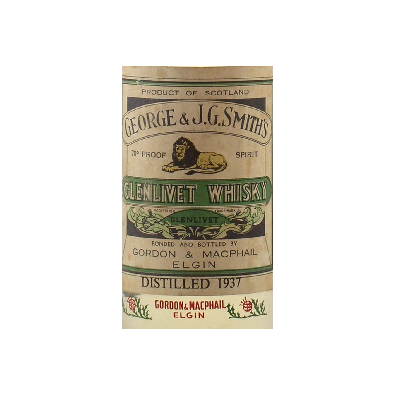 Gordon & MacPhail 1937 Single Malt Whisky