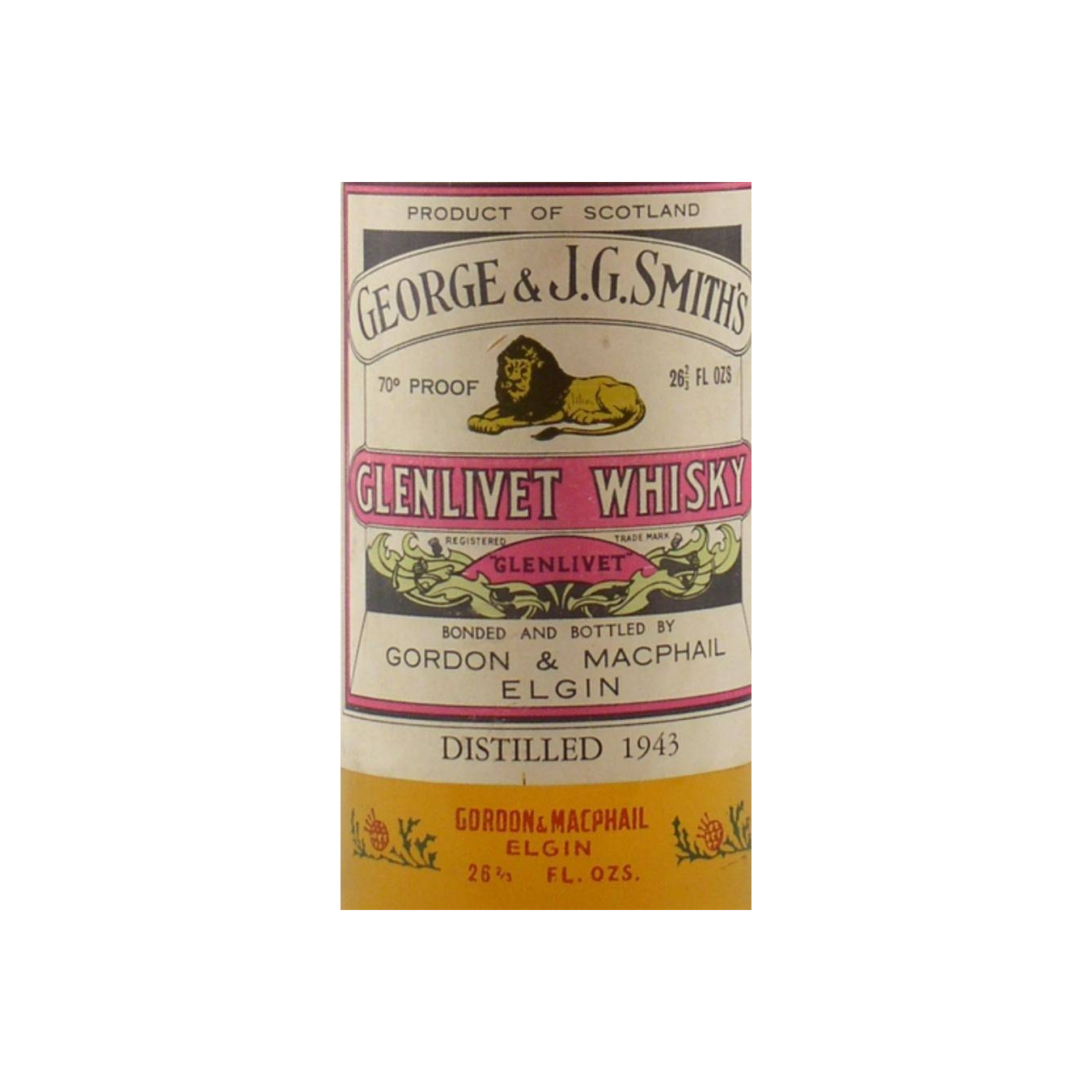 Gordon & MacPhail 1943 Single Malt Whisky