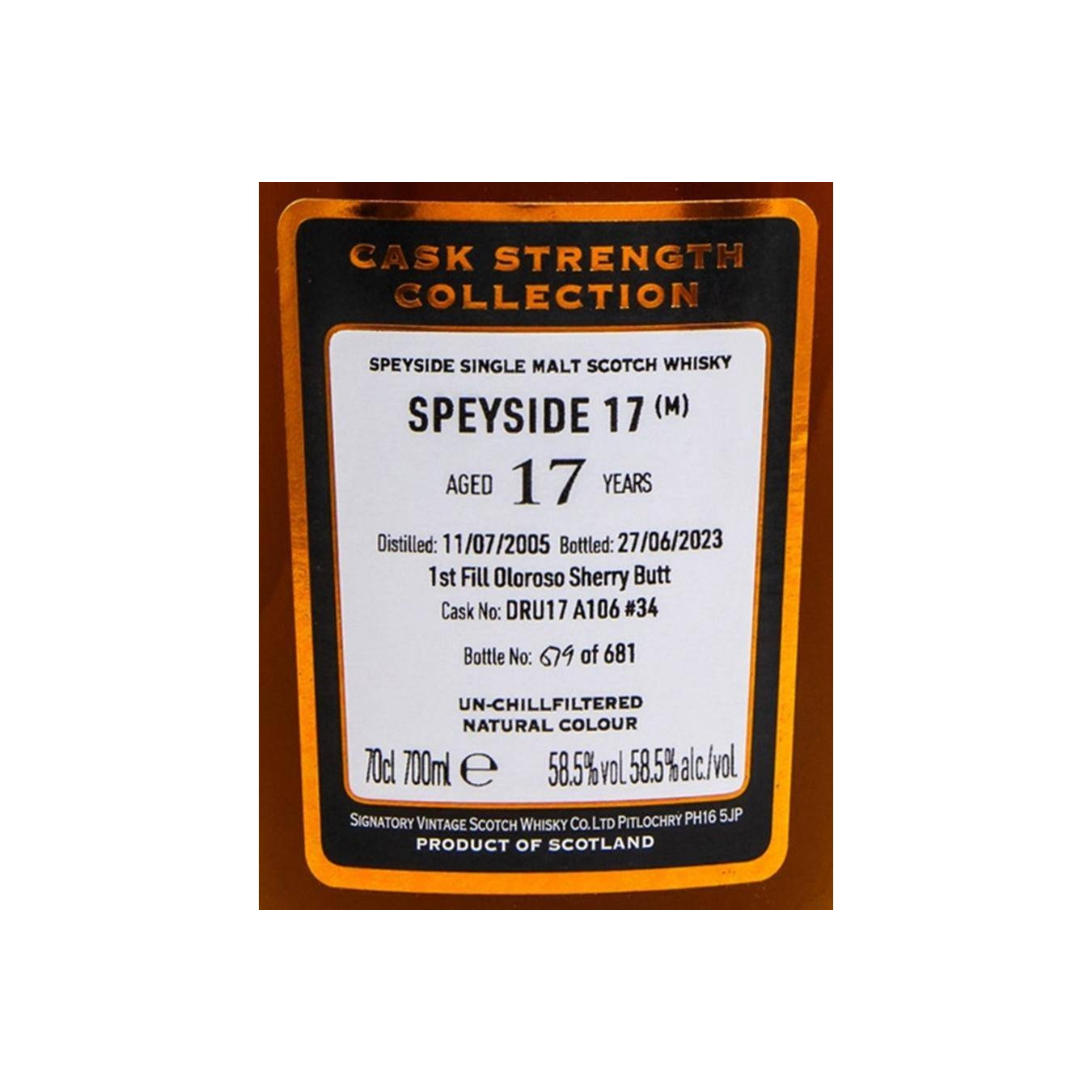 Signatory Vintage Cask Strength Collection 2005 17 Years Single Malt Whisky 2