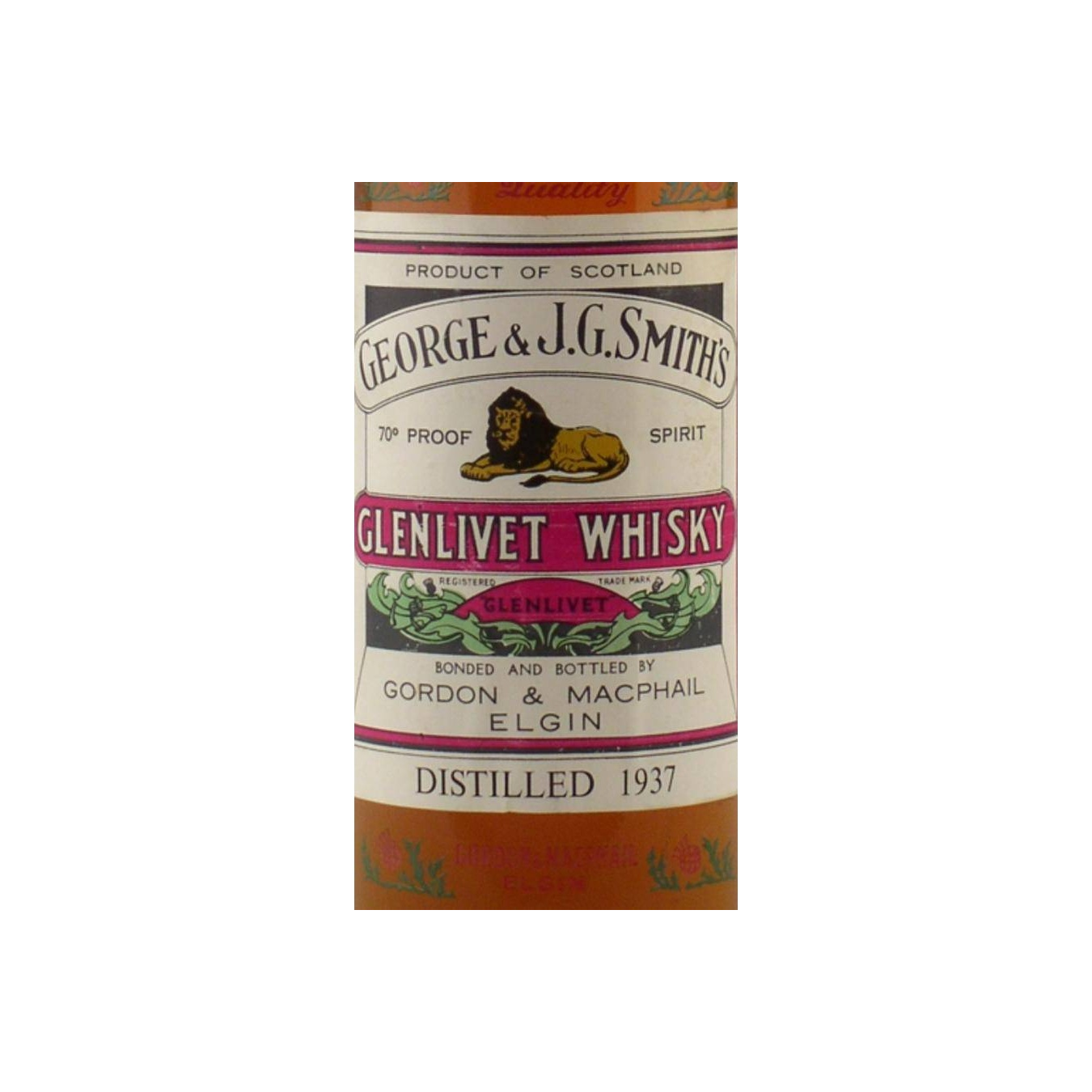 Gordon & MacPhail 1937 Single Malt Whisky