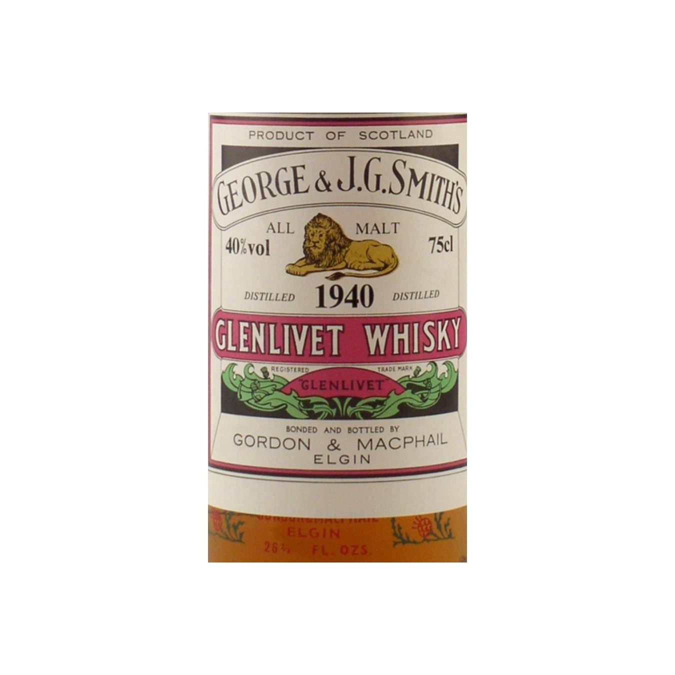 Gordon & MacPhail 1940 Single Malt Whisky