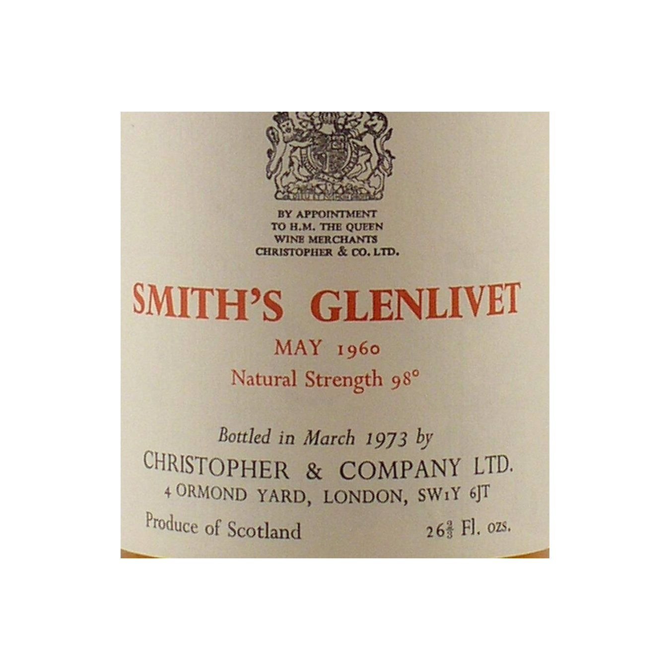 Glenlivet 1960 UD