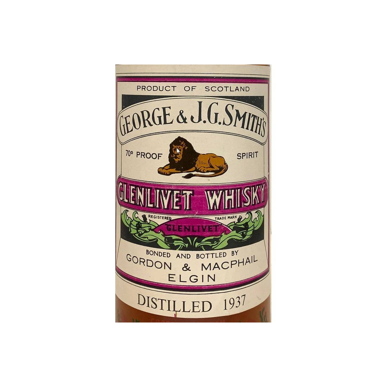 Gordon & MacPhail 1937 Single Malt Whisky 2