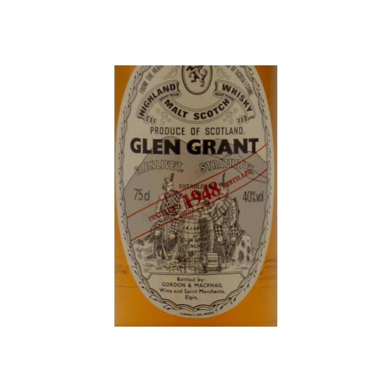 Glen Grant Licensed Bottling 1948 40 Years Single Malt Whisky