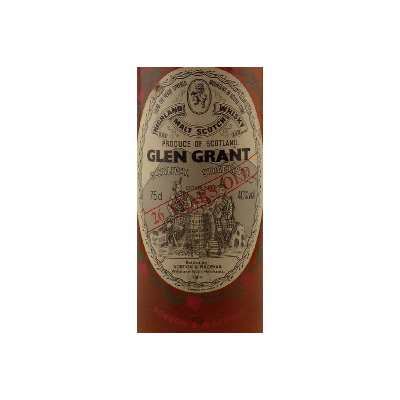 Glen Grant Licensed Bottling 26 Years Single Malt Whisky