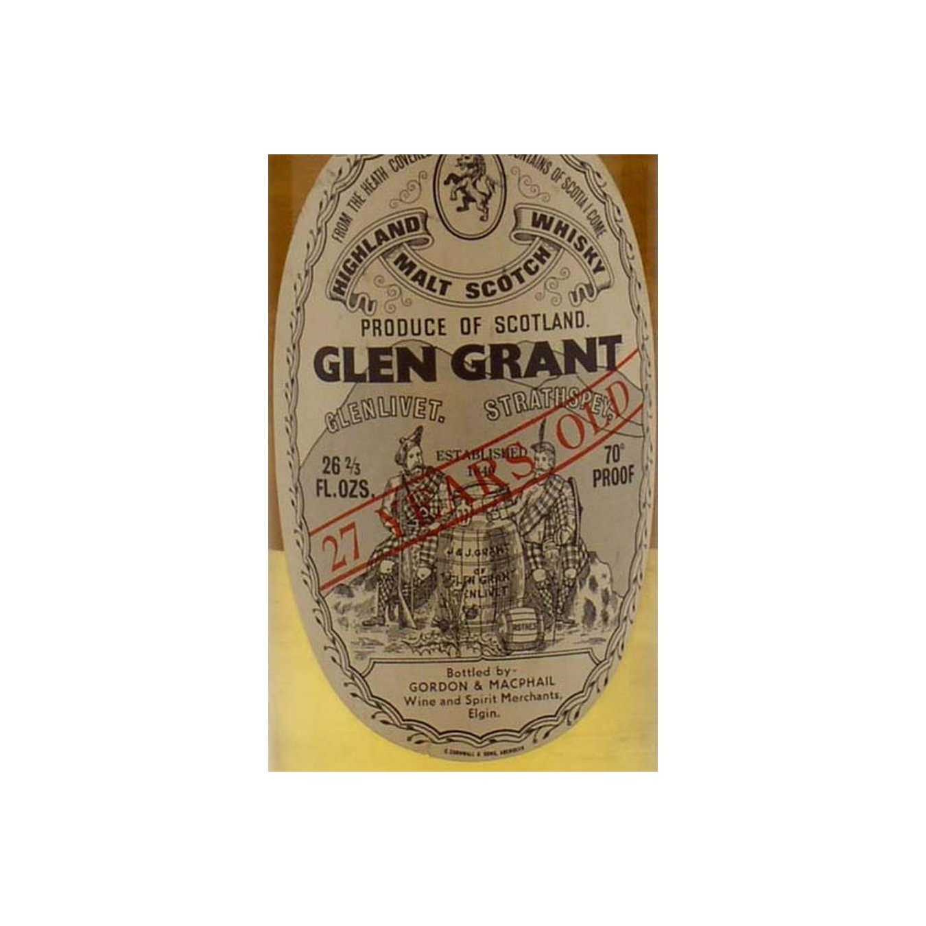 Glen Grant Licensed Bottling 27 Years Single Malt Whisky