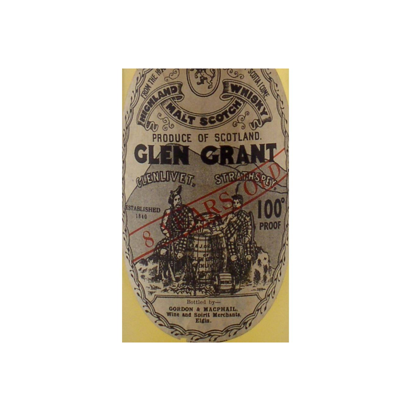 Glen Grant Licensed Bottling 8 Years Single Malt Whisky