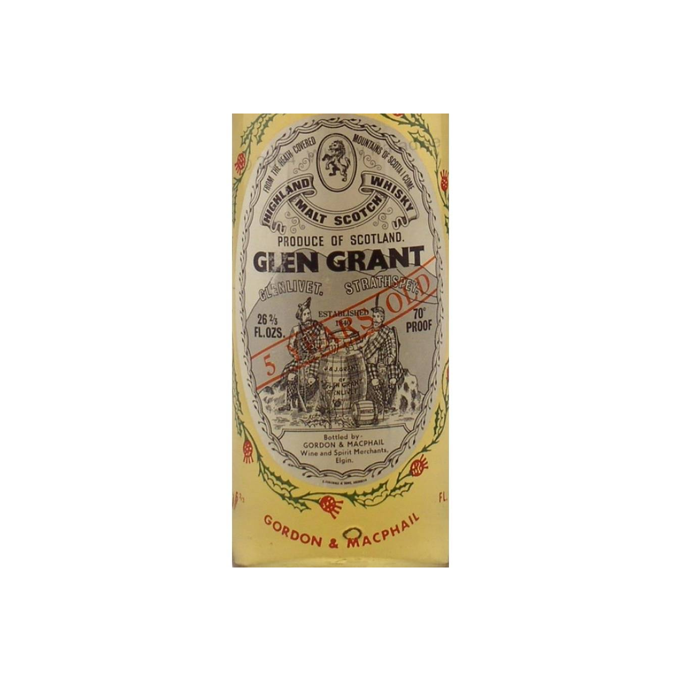 Glen Grant Licensed Bottling 5 Years Single Malt Whisky