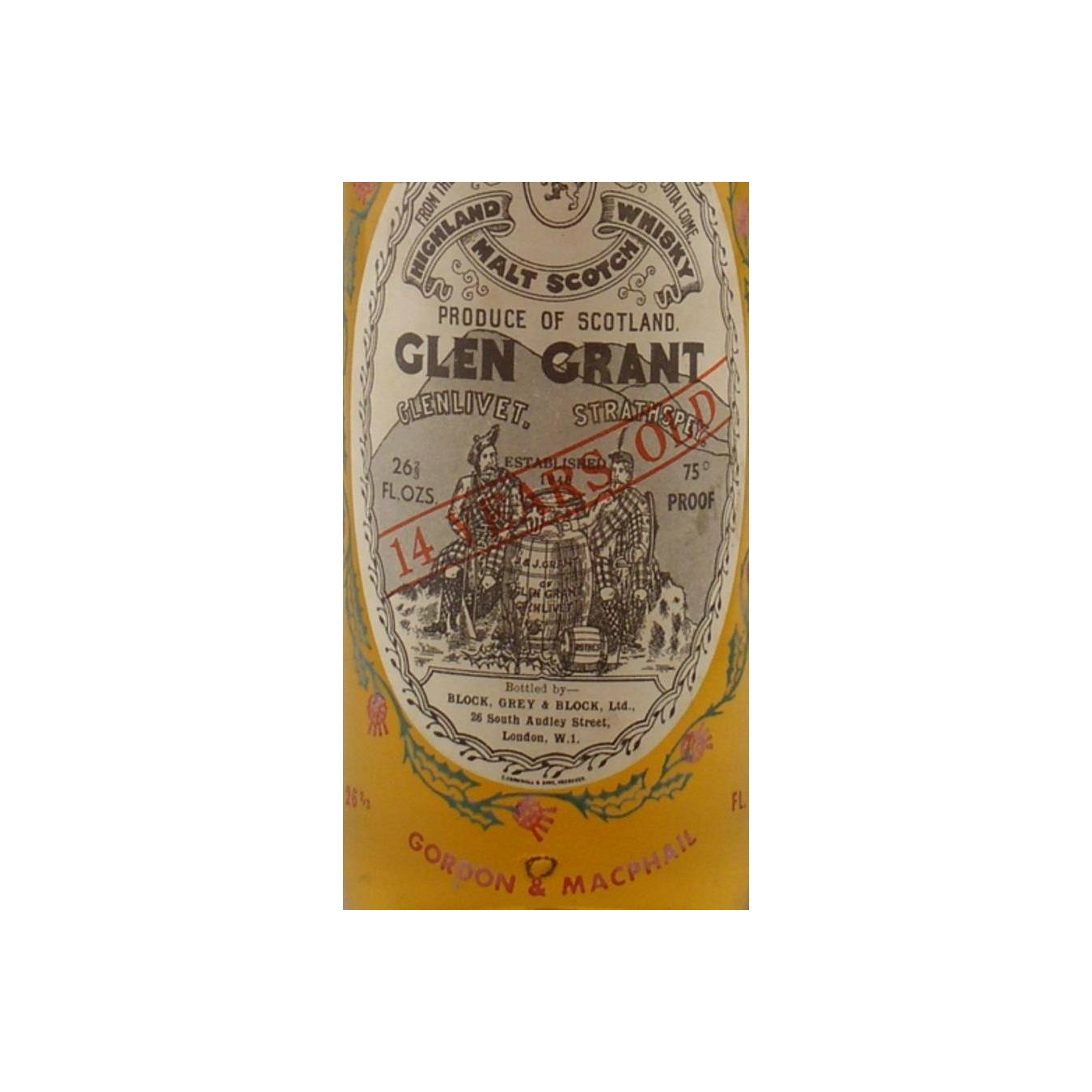 Glen Grant Licensed Bottling 14 Years Single Malt Whisky