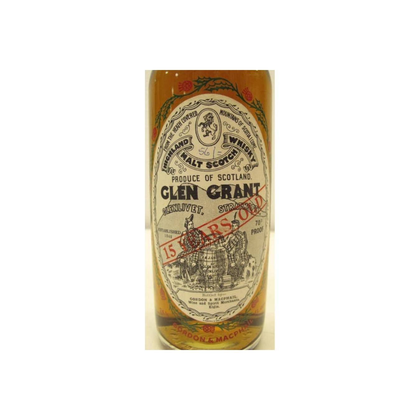 Glen Grant Licensed Bottling 15 Years Single Malt Whisky 2