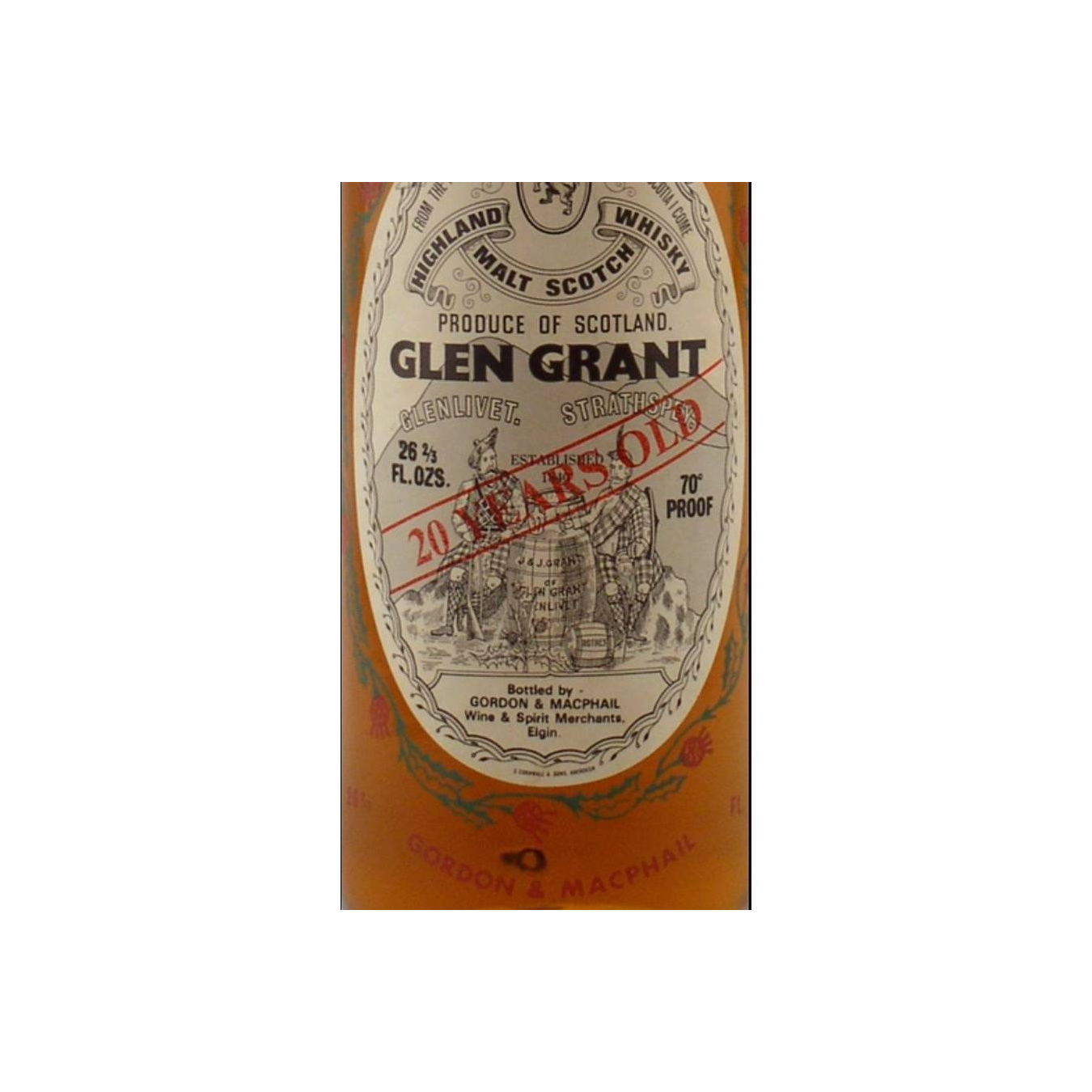 Glen Grant Licensed Bottling 20 Years Single Malt Whisky