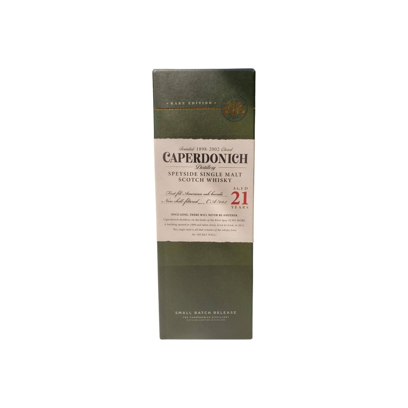 Caperdonich 21 Years Single Malt Whisky 3